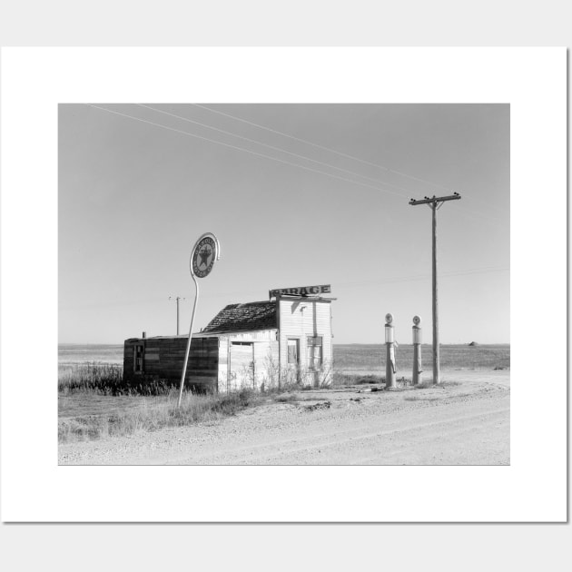 Abandoned Gas Station, 1937. Vintage Photo Wall Art by historyphoto